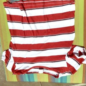 Striped red and white tee shirt!